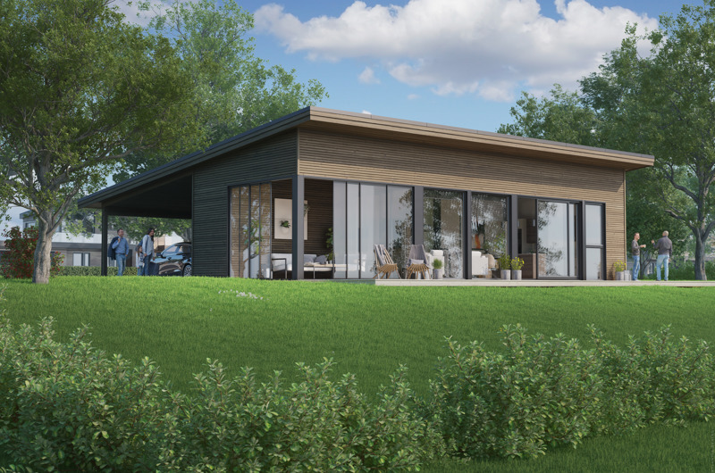 LINJE - En moderne og lekker enebolig på ett plan