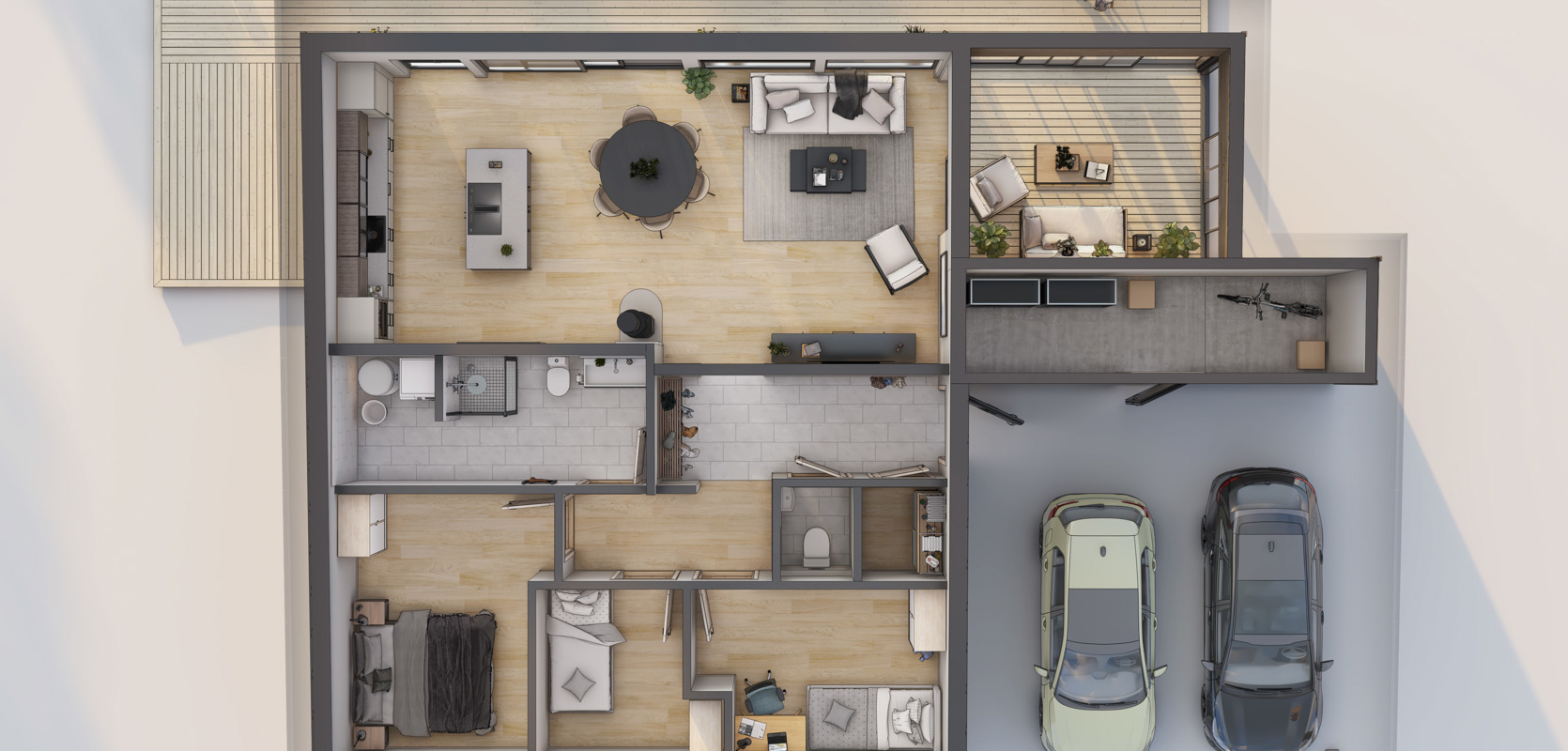 LINJE - En moderne og lekker enebolig på ett plan