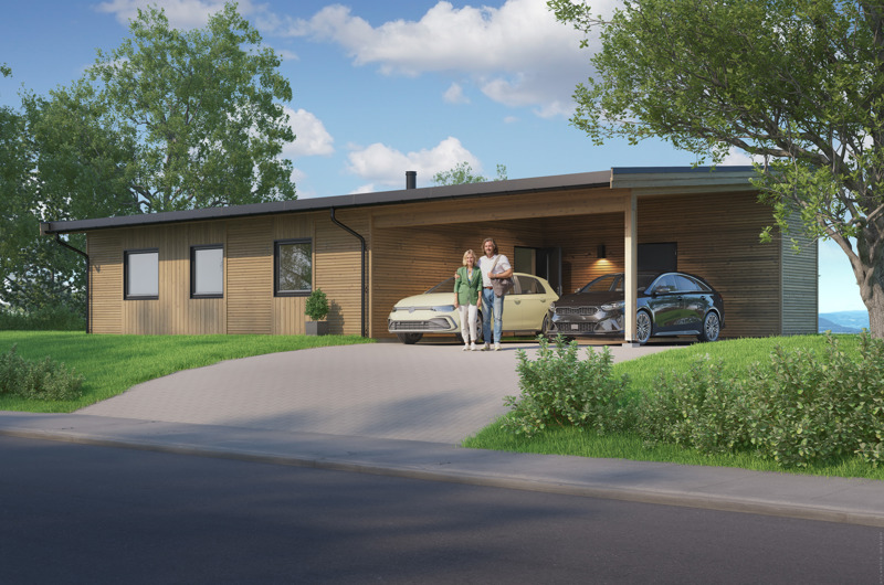 LINJE - En moderne og lekker enebolig på ett plan