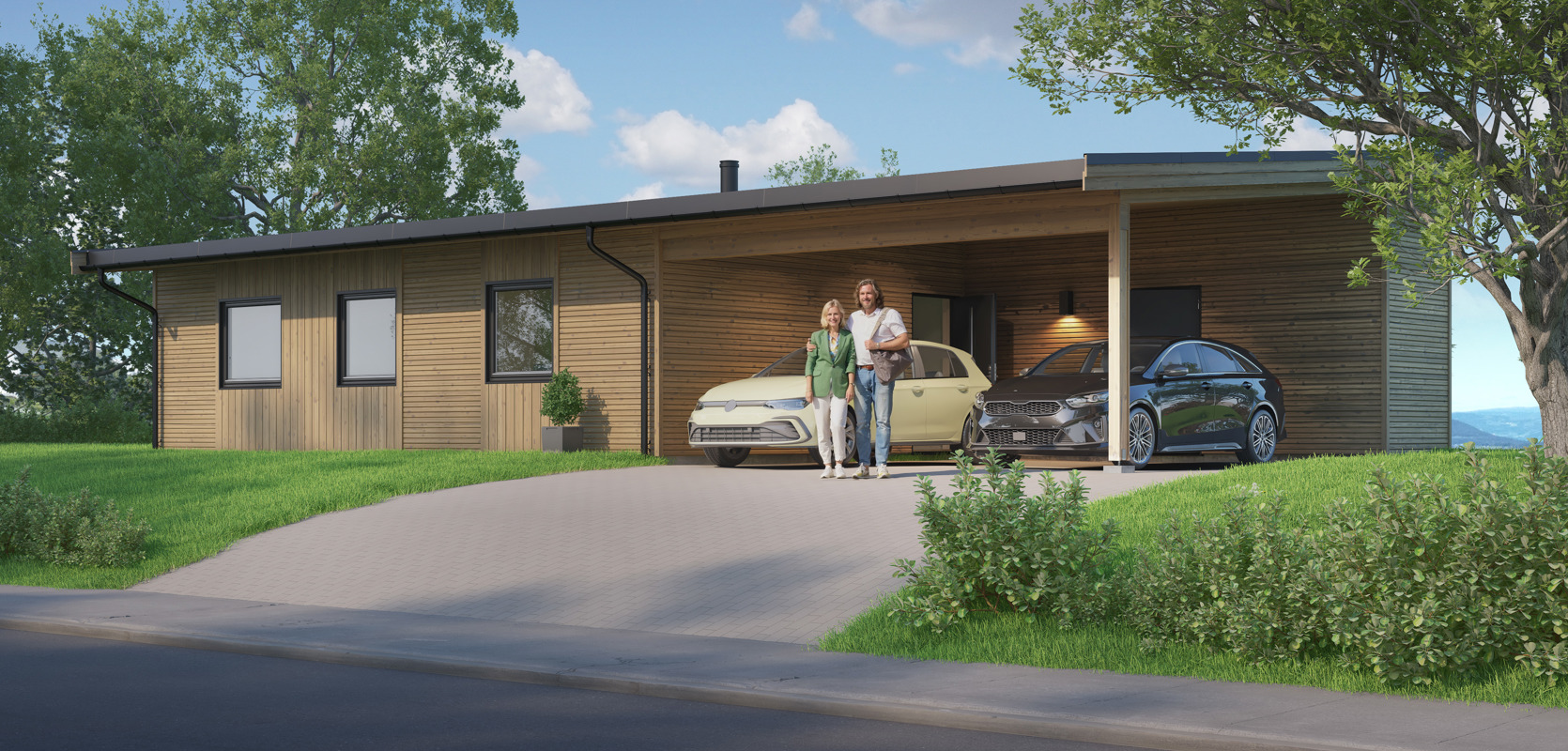 LINJE - En moderne og lekker enebolig på ett plan