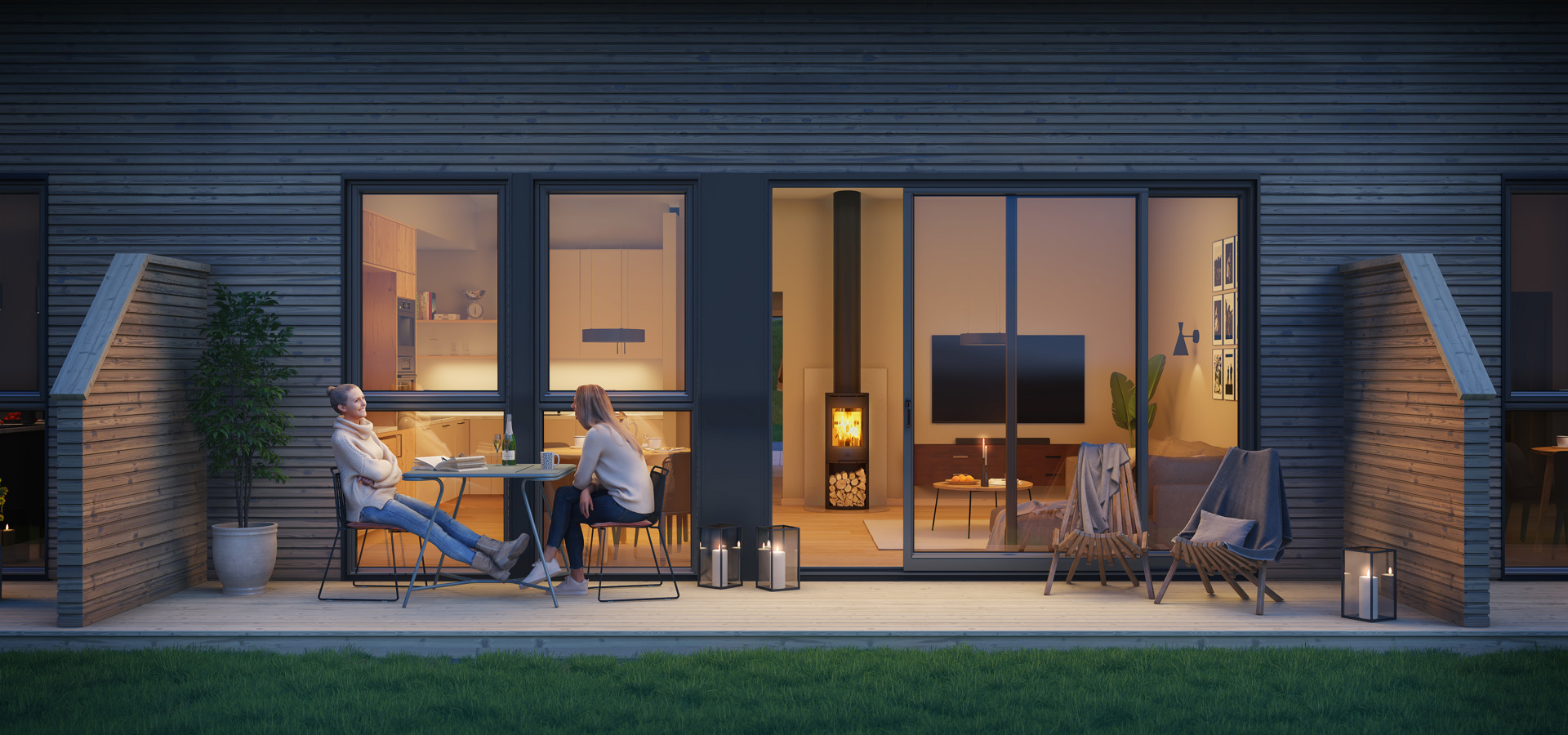 Tremannsboliger Østby terrasse