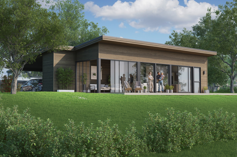 LINJE - En moderne og lekker enebolig på ett plan